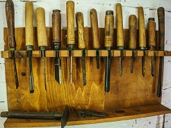 Middeleeuwse Houtbewerker Gereedschap