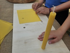 Middeleeuwse workshop Wax Kaarsen maken